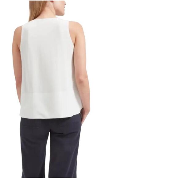 Everlane 100% Silk V-neck Tank, Gray, Career, Cocktails, Evening, Event, S - Picture 2 of 9